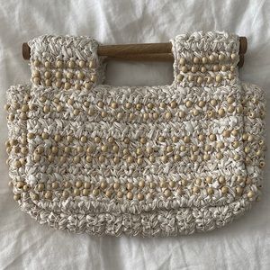 NWT Anthropologie woven clutch